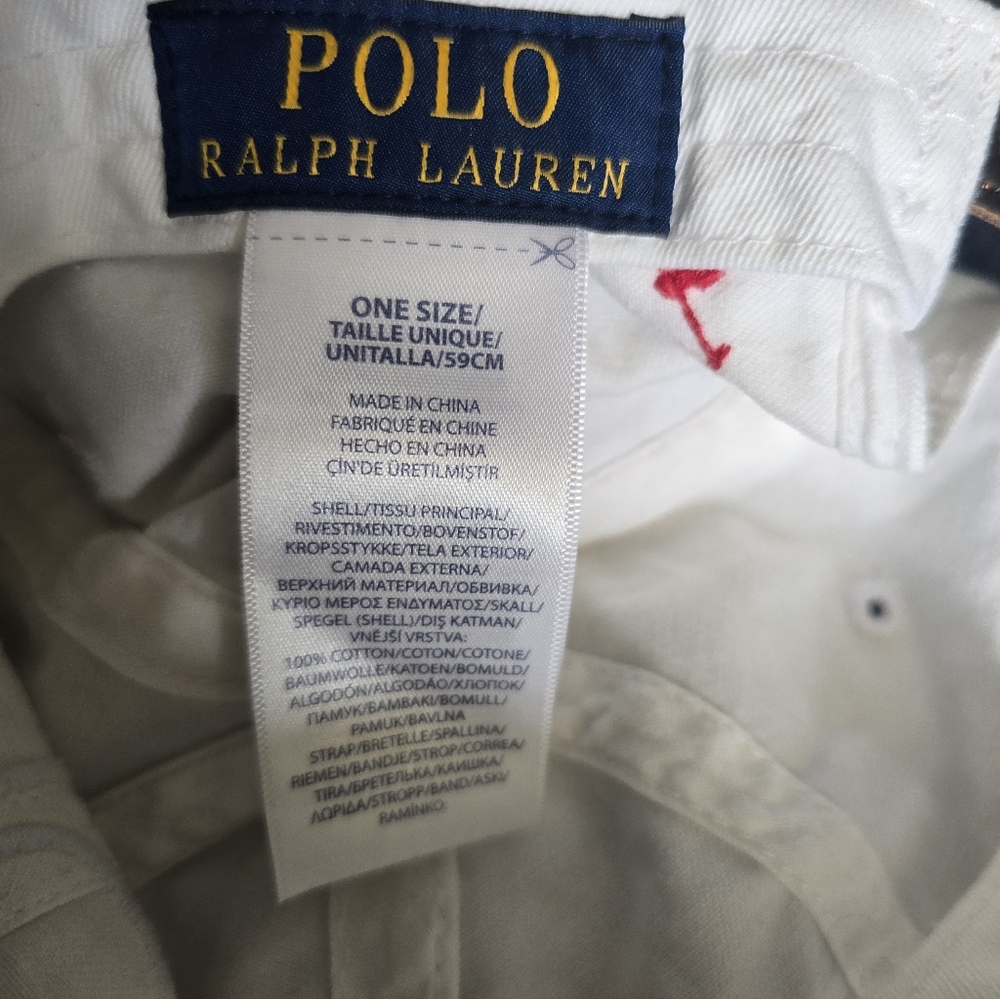 Polo Ralph Lauren 1992 Chino Ball Cap White - Picture 4 of 4